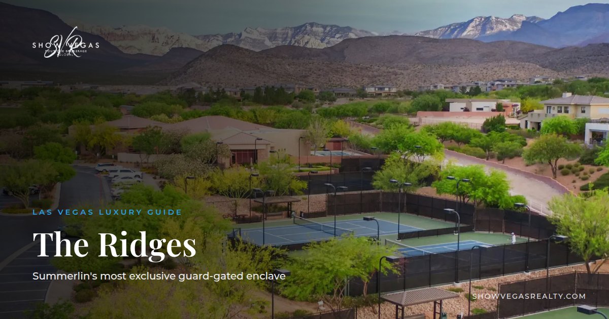 The Ridges Summerlin luxury homes guide – Show Vegas Realty